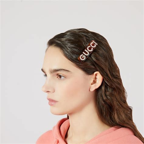 gucci crystal barrette|gucci crystal hair barrette.